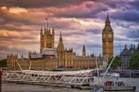 Clouded Skies Over British Parliament 